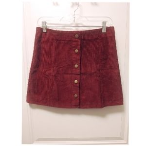 Corduroy Mini Skirt